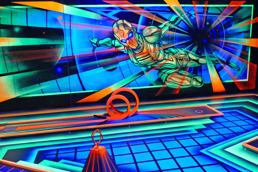 3D Blacklight Minigolf